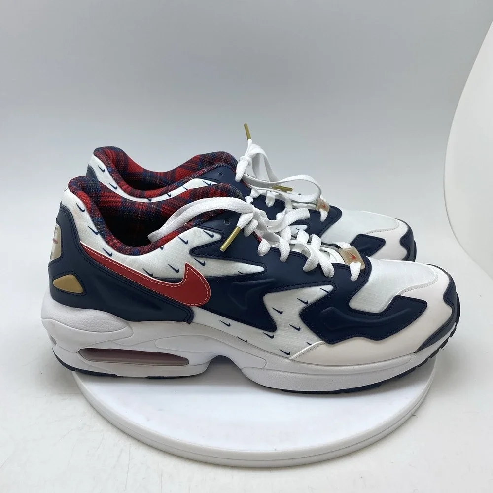 Nike Sneakers Mens 10.5 Air Max 2 Light USA CK0848-100 White Athletic Shoes